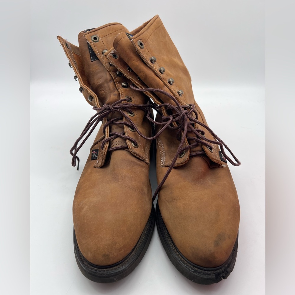 Justin Lace Up Conductor 8" 760 Work Boots - Men's Size 13D